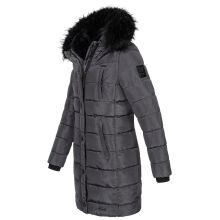Navahoo Lotusblüte Princess Damen lange Winter Steppjacke Anthr.-Gr.XS