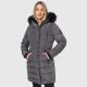 Navahoo Lotusblüte Princess Damen lange Winter Steppjacke Anthr.-Gr.XS