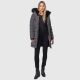 Navahoo Lotusblüte Princess Damen lange Winter Steppjacke Anthr.-Gr.XS