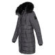 Navahoo Lotusblüte Princess Damen lange Winter Steppjacke Anthr.-Gr.XS