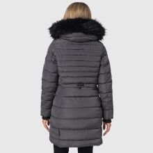 Navahoo Lotusblüte Princess Damen lange Winter Steppjacke Anthr.-Gr.S