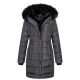 Navahoo Lotusblüte Princess Damen lange Winter Steppjacke Anthr.-Gr.XXL