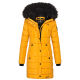 Navahoo Lotusblüte Princess ladies long winter quilted jacket Gelb-Gr.XS