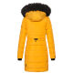 Navahoo Lotusblüte Princess ladies long winter quilted jacket Gelb-Gr.XS