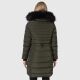 Navahoo Lotusblüte Princess ladies long winter quilted jacket Olive-Gr.XS