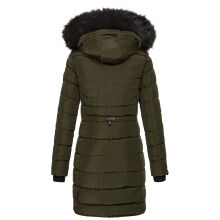 Navahoo Lotusblüte Princess Damen lange Winter Steppjacke Olive-Gr.XL