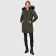 Navahoo Lotusblüte Princess Damen lange Winter Steppjacke Olive-Gr.XL