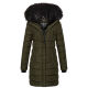 Navahoo Lotusblüte Princess Damen lange Winter Steppjacke Olive-Gr.XL