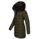 Navahoo Lotusblüte Princess Damen lange Winter Steppjacke Olive-Gr.XL