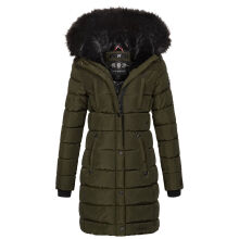 Navahoo Lotusblüte Princess ladies long winter quilted jacket Olive-Gr.XXL