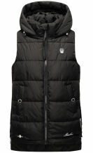 Marikoo Zarinaa Damen Weste Steppweste Ärmellose Jacke Schwarz-Gr.XS