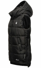 Marikoo Zarinaa Damen Weste Steppweste Ärmellose Jacke Schwarz-Gr.XS