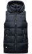 Marikoo Zarinaa Damen Weste Steppweste Ärmellose Jacke Navy-Gr.XL
