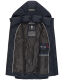 Marikoo Zarinaa Damen Weste Steppweste Ärmellose Jacke Navy-Gr.XL
