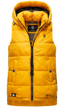 Marikoo Zarinaa Damen Weste Steppweste Ärmellose Jacke Gelb-Gr.XL