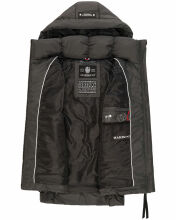 Marikoo Zarinaa Damen Weste Steppweste Ärmellose Jacke Anthrazit-Gr.XS