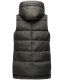 Marikoo Zarinaa Damen Weste Steppweste Ärmellose Jacke Anthrazit-Gr.XS