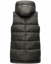 Marikoo Zarinaa Damen Weste Steppweste Ärmellose Jacke Anthrazit-Gr.XL