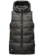 Marikoo Zarinaa Damen Weste Steppweste Ärmellose Jacke Anthrazit-Gr.XL