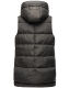 Marikoo Zarinaa Damen Weste Steppweste Ärmellose Jacke Anthrazit-Gr.XL