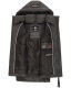 Marikoo Zarinaa Damen Weste Steppweste Ärmellose Jacke Anthrazit-Gr.XL