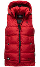 Marikoo Zarinaa Damen Weste Steppweste Ärmellose Jacke Rot-Gr.XL