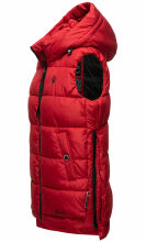 Marikoo Zarinaa Damen Weste Steppweste Ärmellose Jacke Rot-Gr.XL