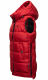 Marikoo Zarinaa Damen Weste Steppweste Ärmellose Jacke Rot-Gr.XL