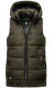Marikoo Zarinaa Damen Weste Steppweste Ärmellose Jacke Olive-Gr.XL