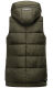 Marikoo Zarinaa Damen Weste Steppweste Ärmellose Jacke Olive-Gr.XL