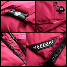 Marikoo Zarinaa Damen Weste Steppweste Ärmellose Jacke Weiss-Gr.XL