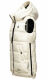 Marikoo Zarinaa Damen Weste Steppweste Ärmellose Jacke Weiss-Gr.XL