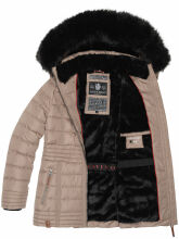 Navahoo Umay Princess Damen Winter Steppjacke Taupe-Gr.XL