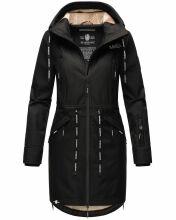 Marikoo Racquellee Damen Softshell Jacke Schwarz-Gr.S