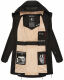 Marikoo Racquellee Damen Softshell Jacke Schwarz-Gr.XL