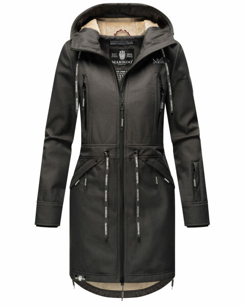 Marikoo Racquellee Damen Softshell Jacke Anthra.-Gr.XXL