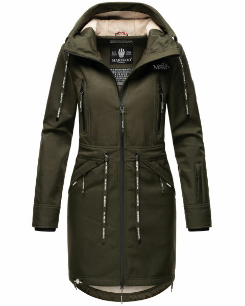 Marikoo Racquellee Damen Softshell Jacke Olive-Gr.XL