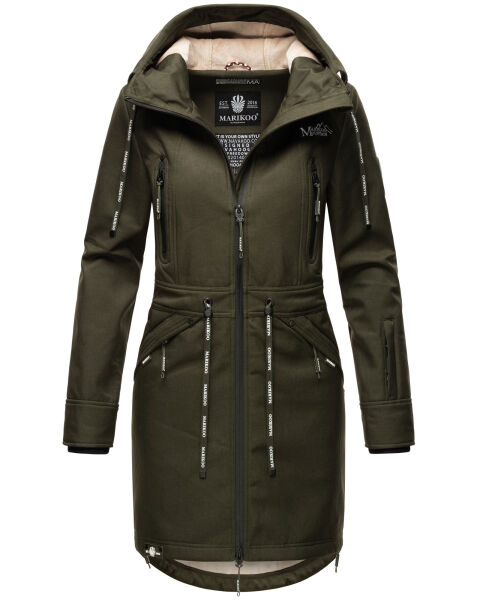 Marikoo Racquellee Damen Softshell Jacke Olive-Gr.XXL
