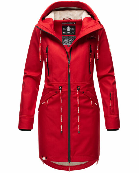 Marikoo Racquellee Damen Softshell Jacke Rot-Gr.XL