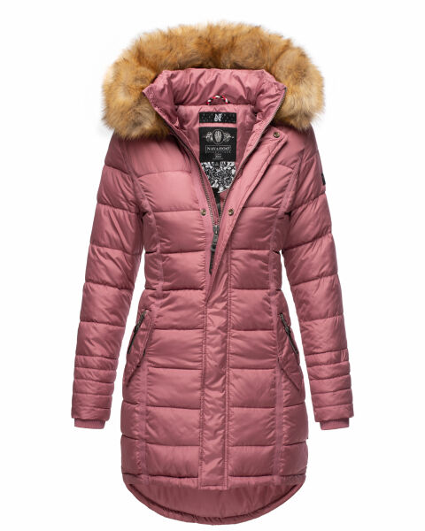 Navahoo Papaya Damen gesteppte Winterjacke Dunkel Rosa Größe XS - Gr. 34