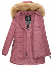 Navahoo Papaya Damen gesteppte Winterjacke Dunkel Rosa Größe XS - Gr. 34