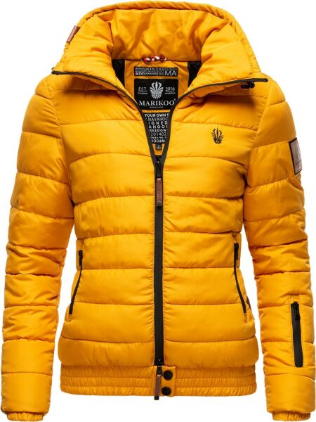 Marikoo Poison ladies quilted jacket stand-up collar Gelb-Gr.XS