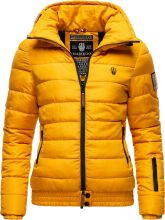 Marikoo Poison ladies quilted jacket stand-up collar Gelb-Gr.XL