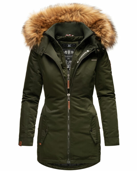Marikoo Sanakoo ladies winter parka jacket with fur collar  Größe XS - Gr. 34