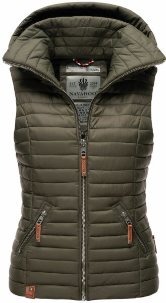 Navahoo Shadaa leichte Damen Stepp Weste Olive Größe XS - Gr. 34