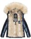 Navahoo Tikunaa ladies winter jacket quilted jacket with faux fur hood  Größe XS - Gr. 34