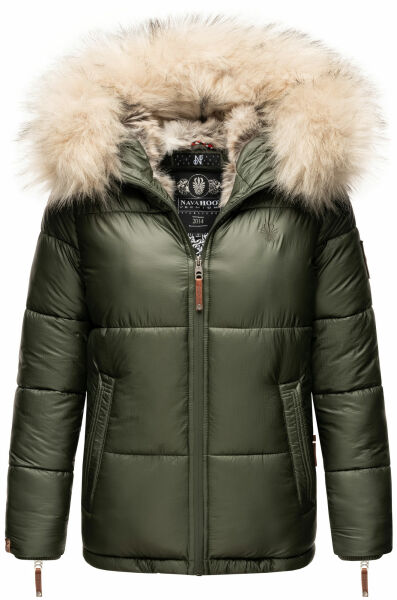 Navahoo Tikunaa dicke Damen Jacke Olive Größe S - Gr. 36