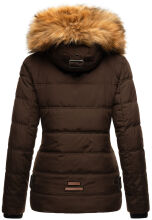 Navahoo Zoja Damen gespteppte Jacke mit Teddyfell Chocolate Größe XS - Gr. 34