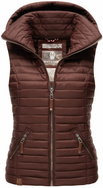 Navahoo Shadaa leichte Damen Stepp Weste Chocolate Größe XS - Gr. 34