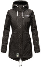 Marikoo Zimtzicke Damen lange Softshell Jacke Schwarz w.D. Größe S - Gr. 36